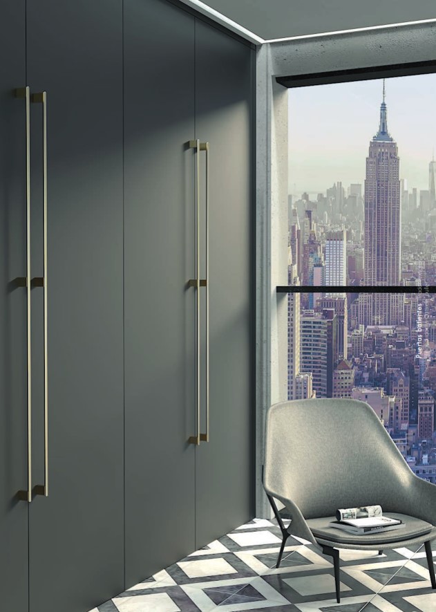 Armario con modelo tirador Long