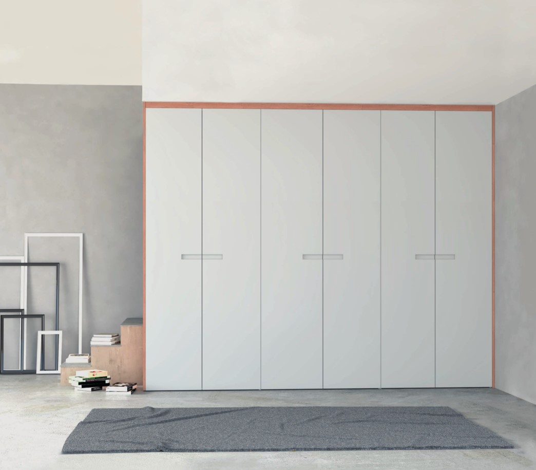 Armario puertas batientes mecanizado en puerta