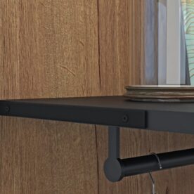 Estante regulable con soporte bivalente